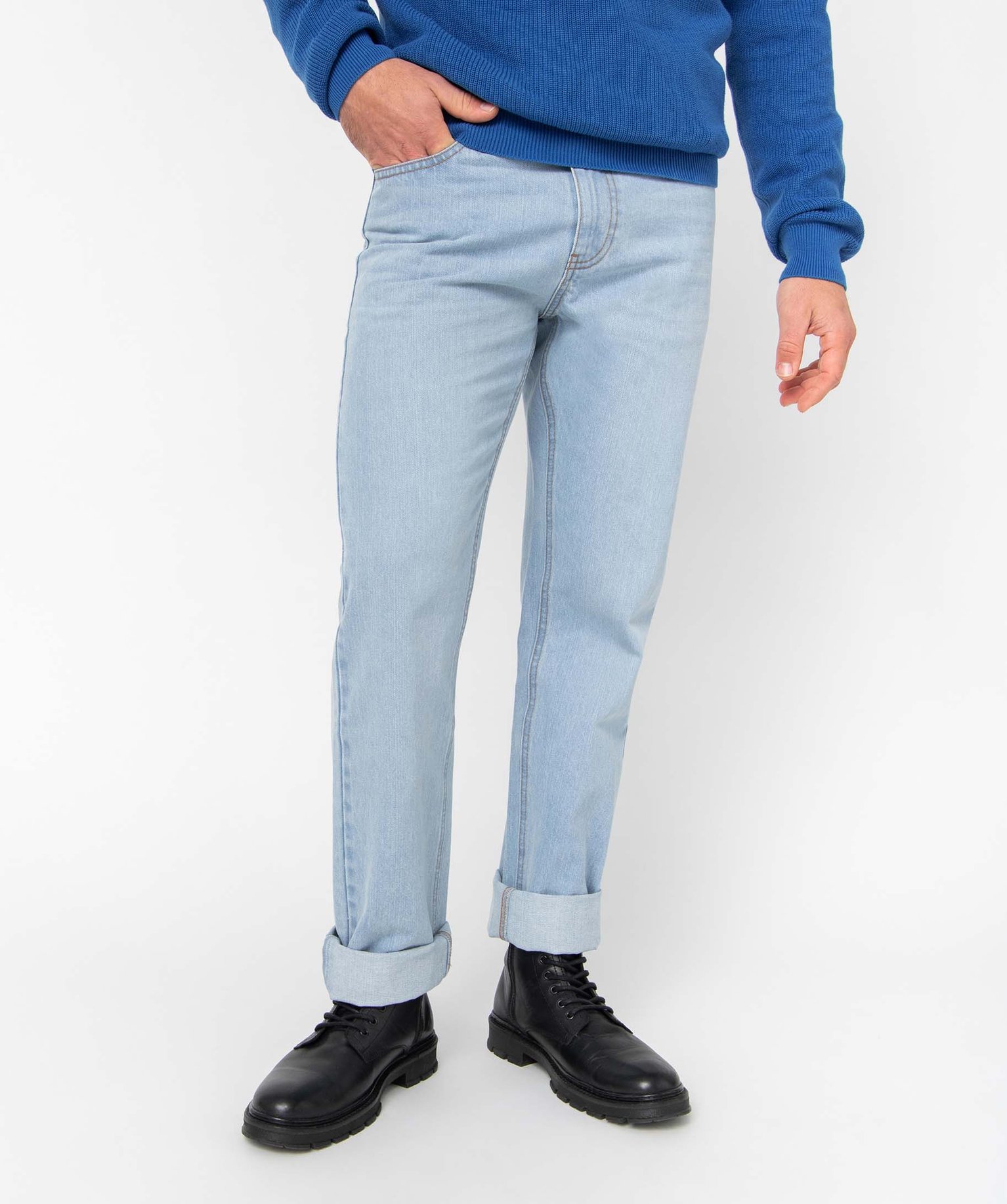 Jean homme coupe regular bleach | GEMO