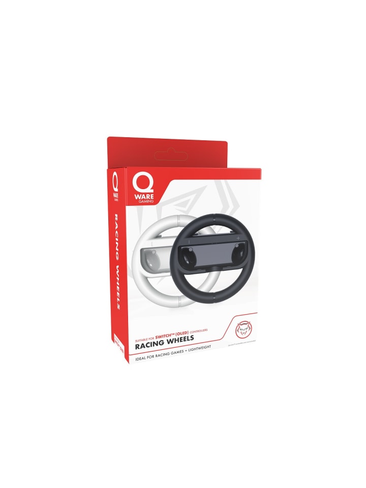 COFI 1453 Qware Racing Lenkräder – 2er Set Kompatibel mit Nintendo Switch in Weiß günstig kaufen onesize