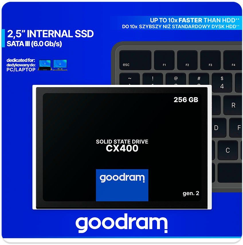 Goodram CX400 interne SSD (256 GB) 2,5