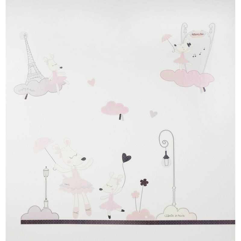 Stickers muraux Petite souris danseuse étoile Lilibelle