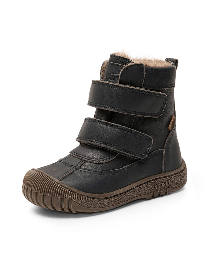 bisgaard Leder-Winterboots in Dunkelblau günstig kaufen