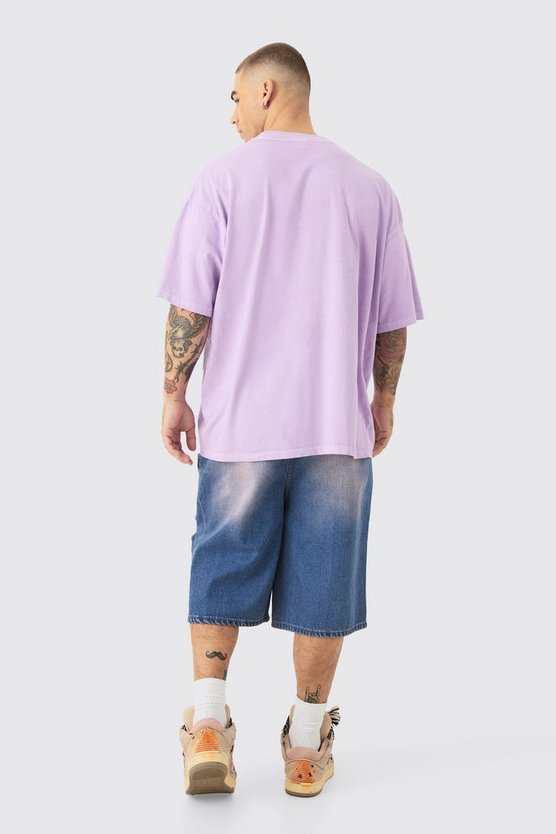 Oversize T-Shirt mit Renaissance-Print