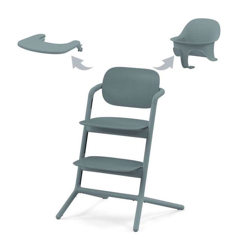 Chaise haute Lemo 2 bleue 3 en 1 Cybex