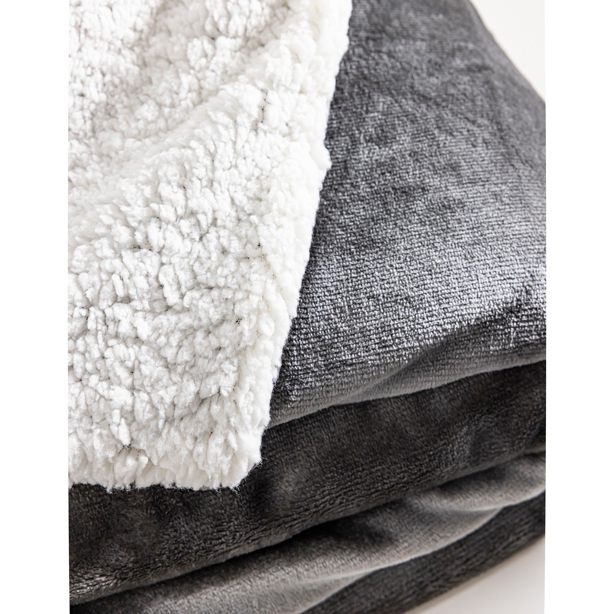Couverture double face polaire et sherpa