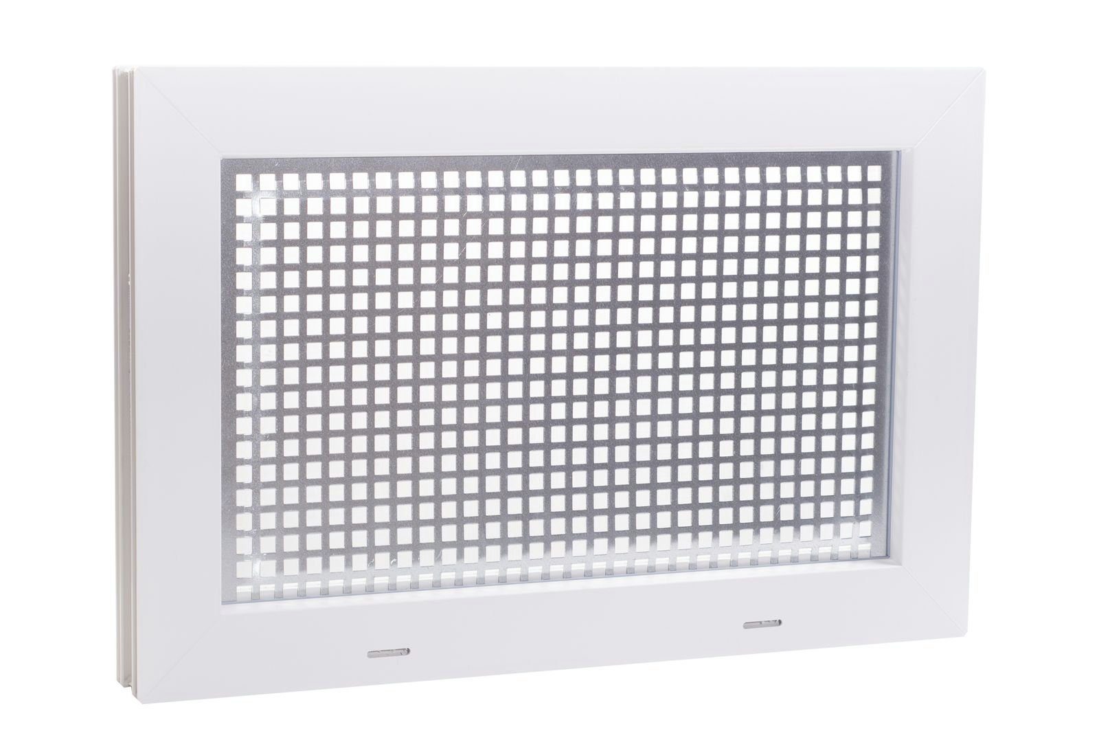 ACO Severin Ahlmann GmbH & Co. KG Kellerfenster ACO 60x40cm Nebenraumfenster Einfachglas + Schutzgitter Kellerfenster Fenster weiß, inkl. Schutzgitter mit einfacher Montage