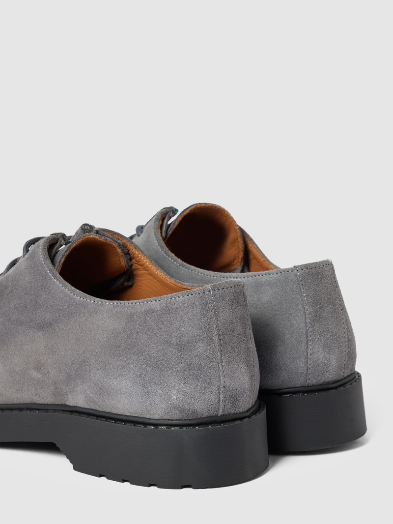 Schnürschuhe aus Leder Modell 'TIM' in dunkelgrau