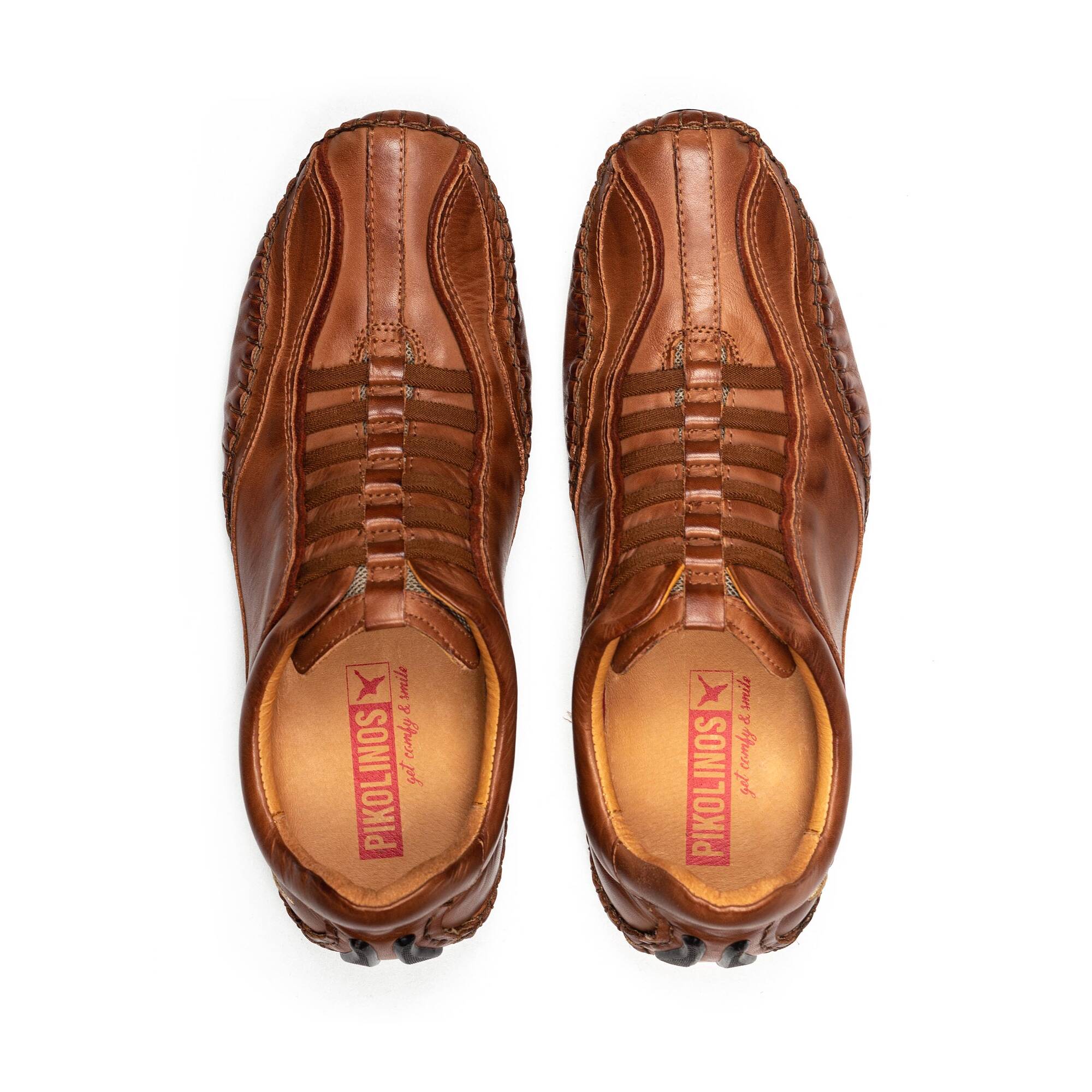 Herensportschoenen met elastiek - Leer