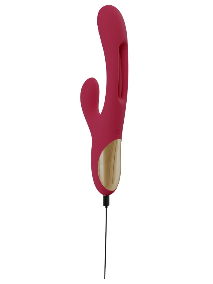 Sweet Smile Rabbitvibrator Rabbit Vibrator with G-Spot Stimulation in rot günstig kaufen 24 cm