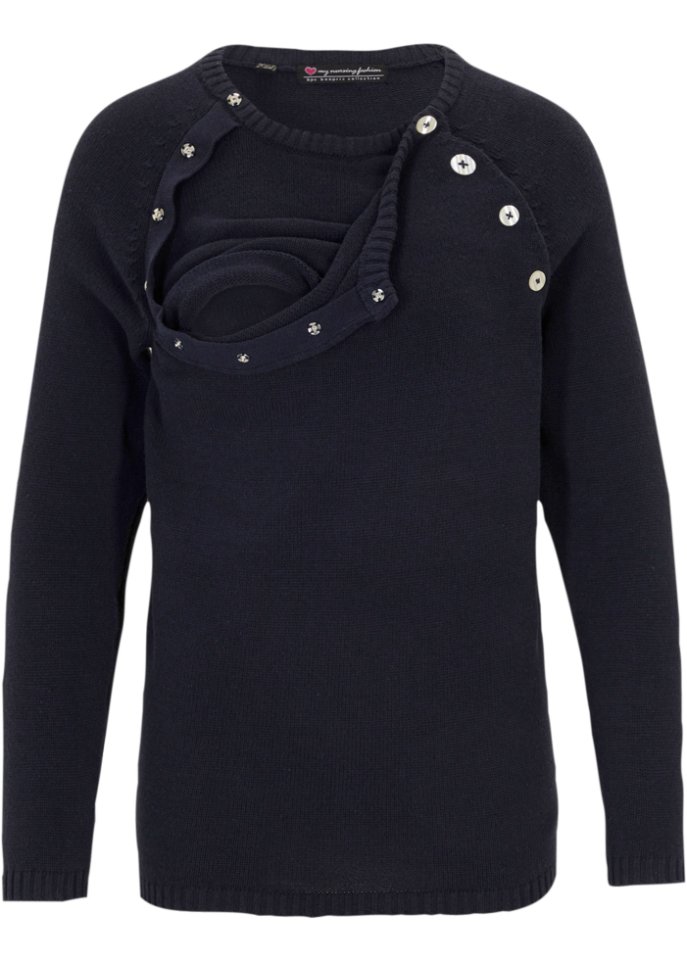 Umstandspullover / Stillpullover mit Bio-Baumwolle