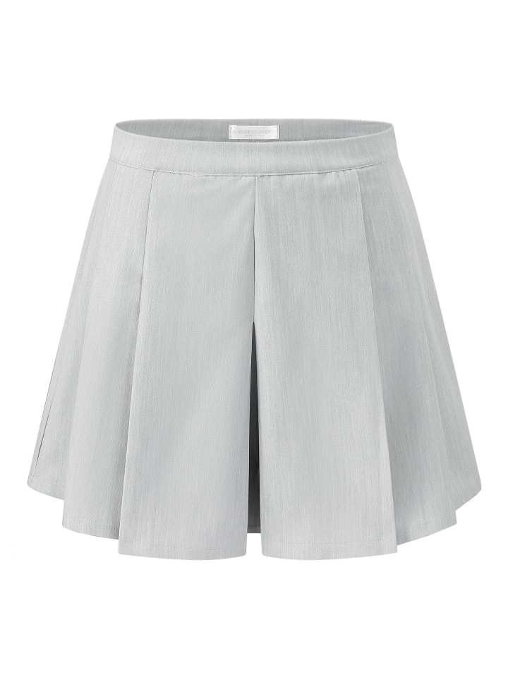 SASSYCLASSY Hosenrock mit Falten in Grau günstig kaufen