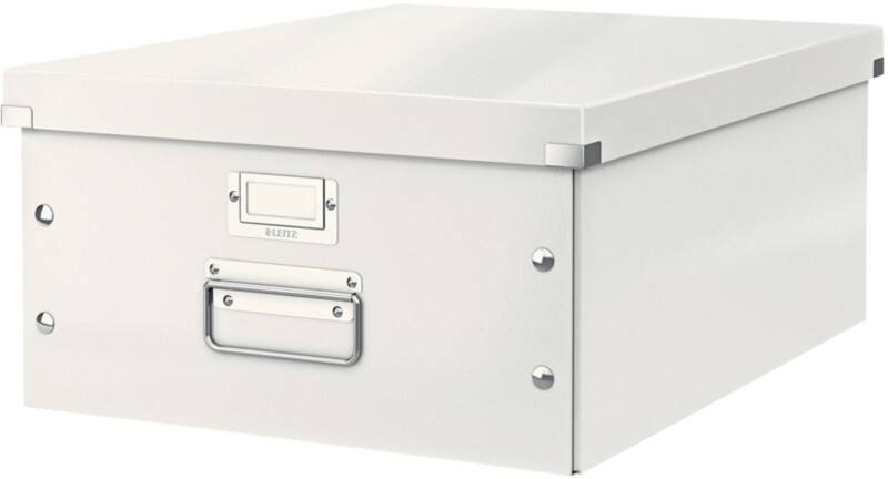 Leitz Click & Store WOW Aufbewahrungsbox DIN A3 Laminierte Hartpappe Weiß 48,2 x 36,9 x 20 cm