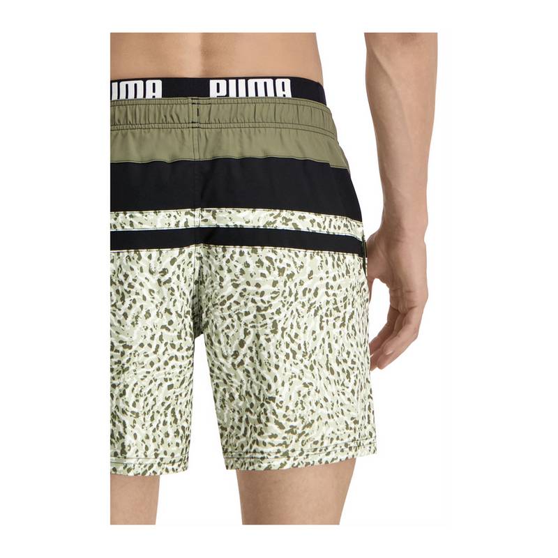 PUMA Swim Heritage Stripe Mid Badehose Funktionsunterhose Herren