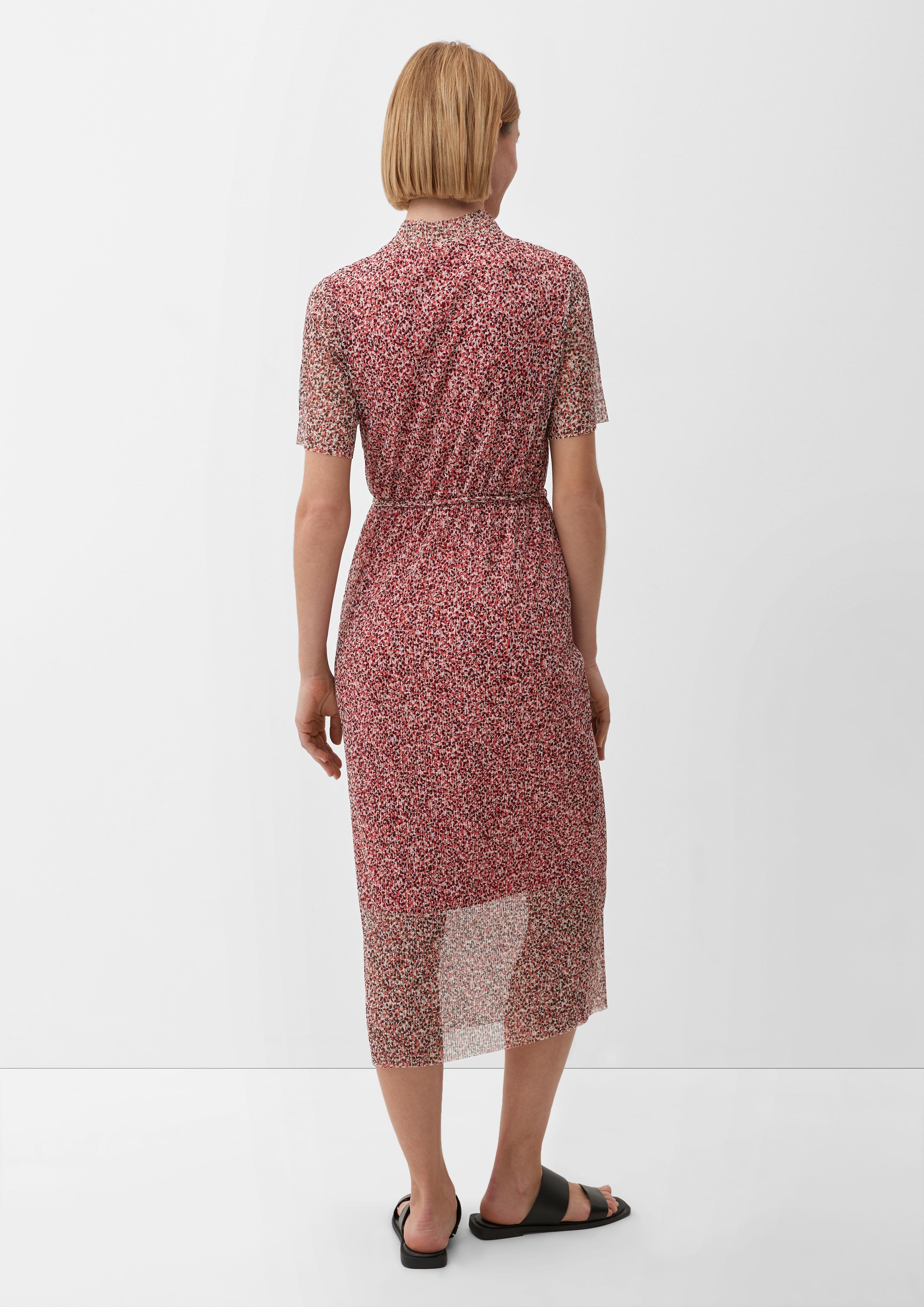 Mesh-Kleid mit Plisseefalten  2129973-45A5