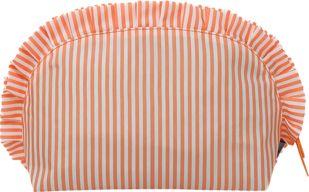 Kulturbeutel orange Streifen, 1 St