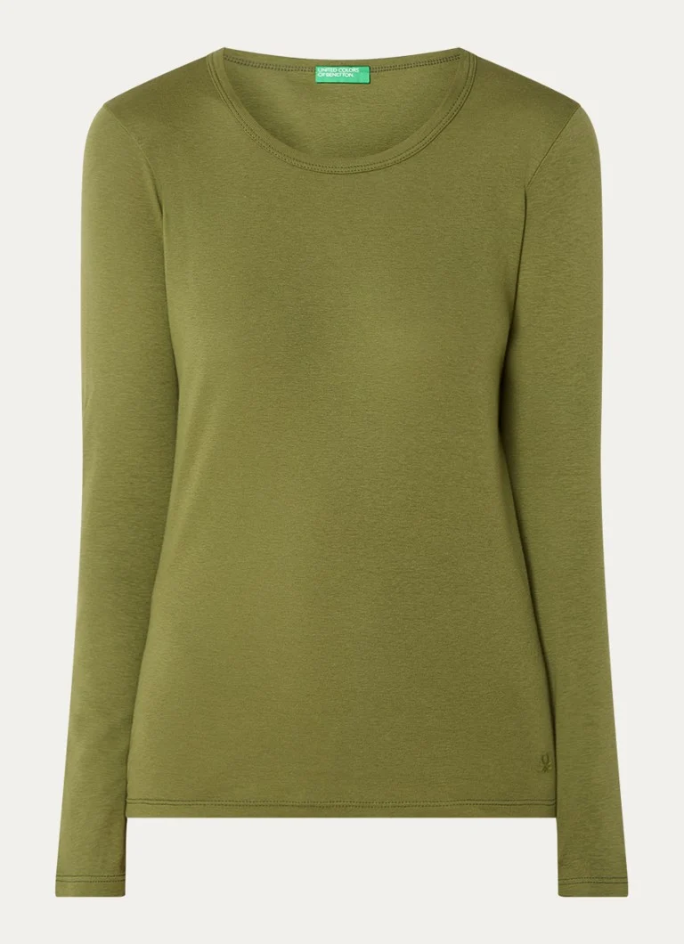 Benetton long-sleeved shirt with round neck