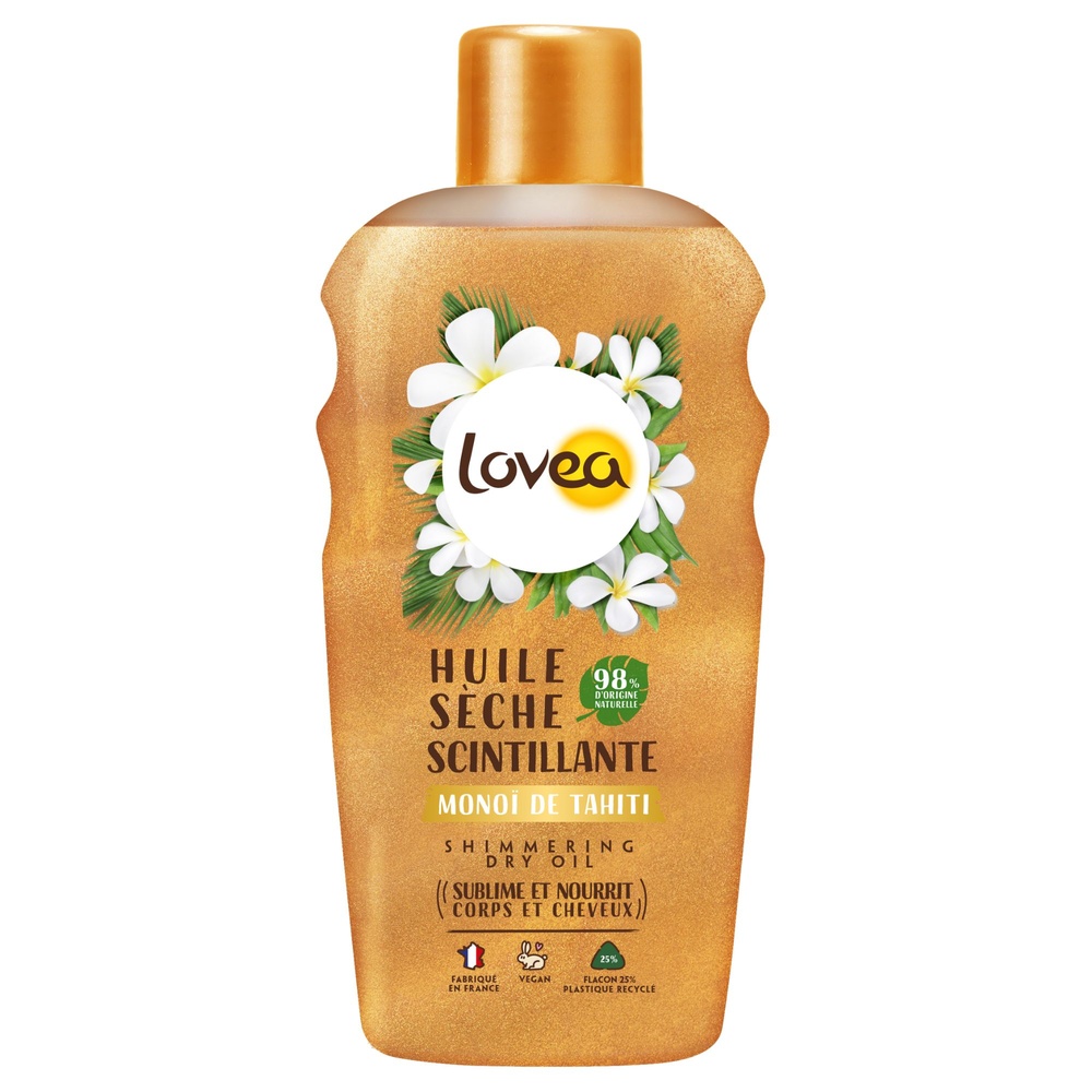 lovea Huile Sèche Scintillante Monoï de Tahiti Huile Sèche Scintillante - Nourrissante