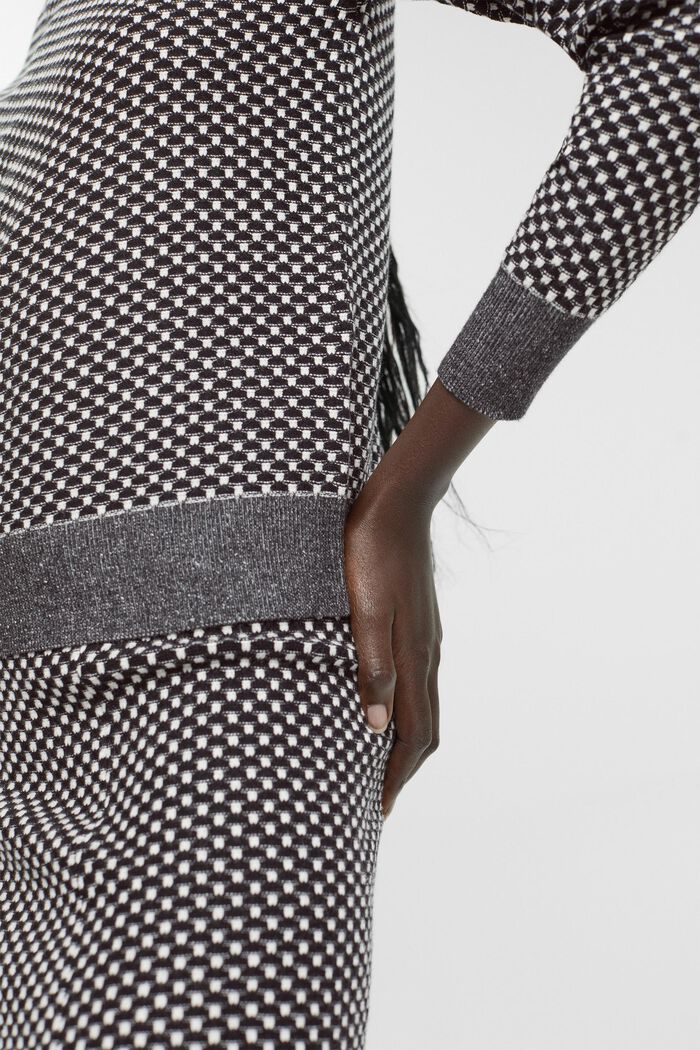Zweifarbiger Strickpullover, LENZING™ ECOVERO™