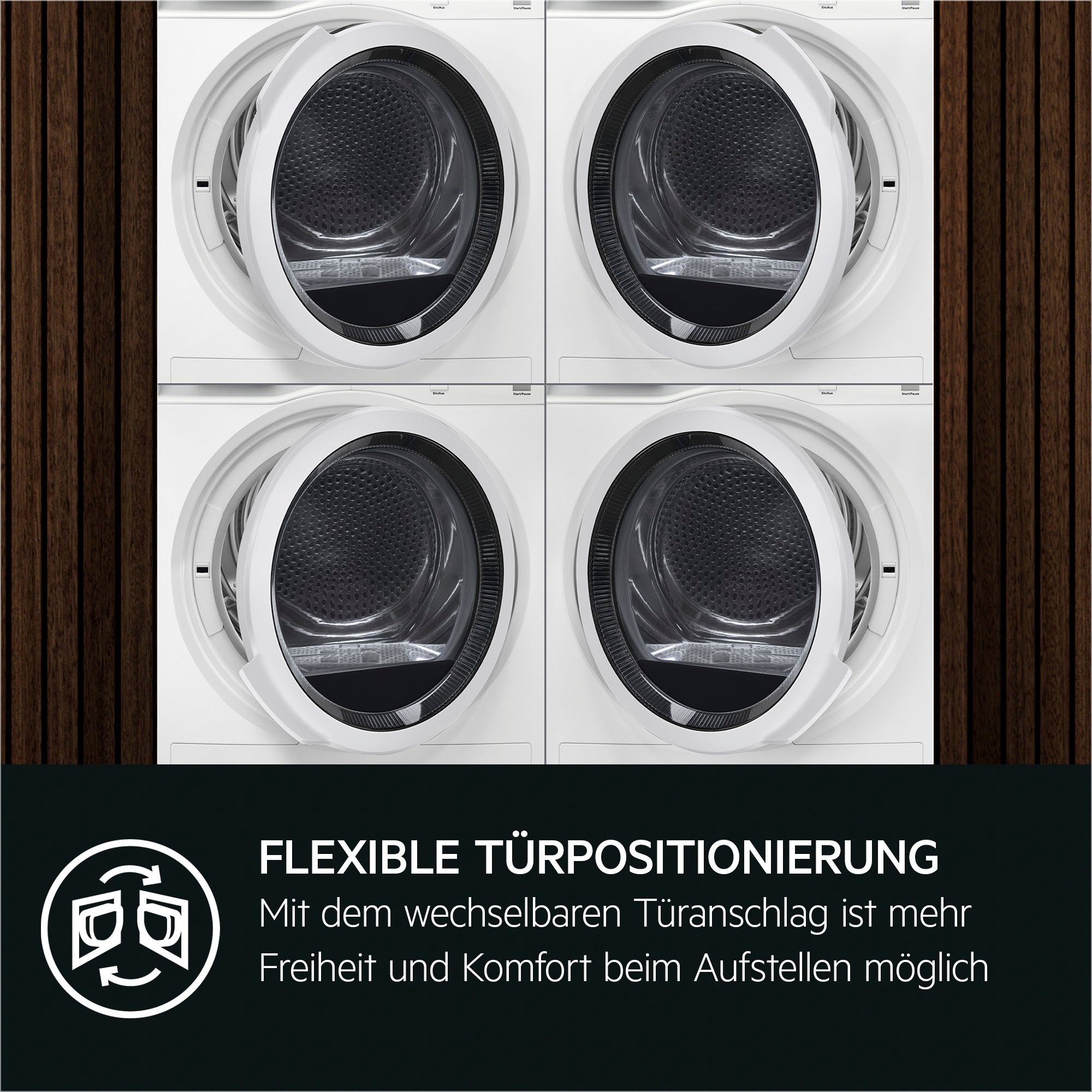 AEG Wärmepumpentrockner 7000 TR7T60580, 8 kg, SensiDry® - schonend und energiesparend durch Wärmepumpentechnik