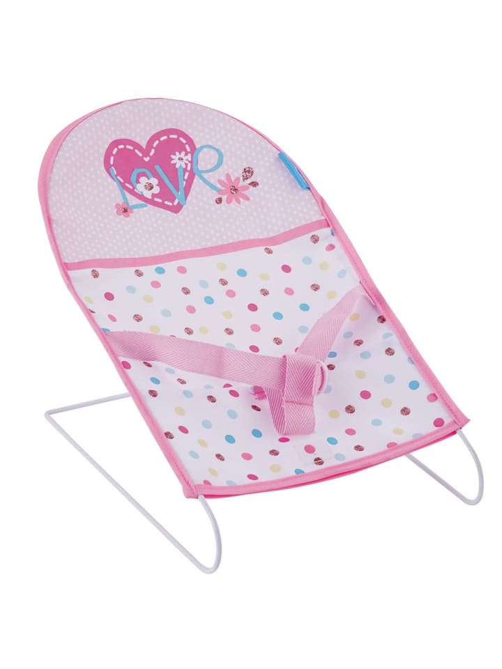 Hauck 3-tlg. Puppenset - Babywippe, Buggy & Puppe (36 cm) in rosa günstig kaufen onesize