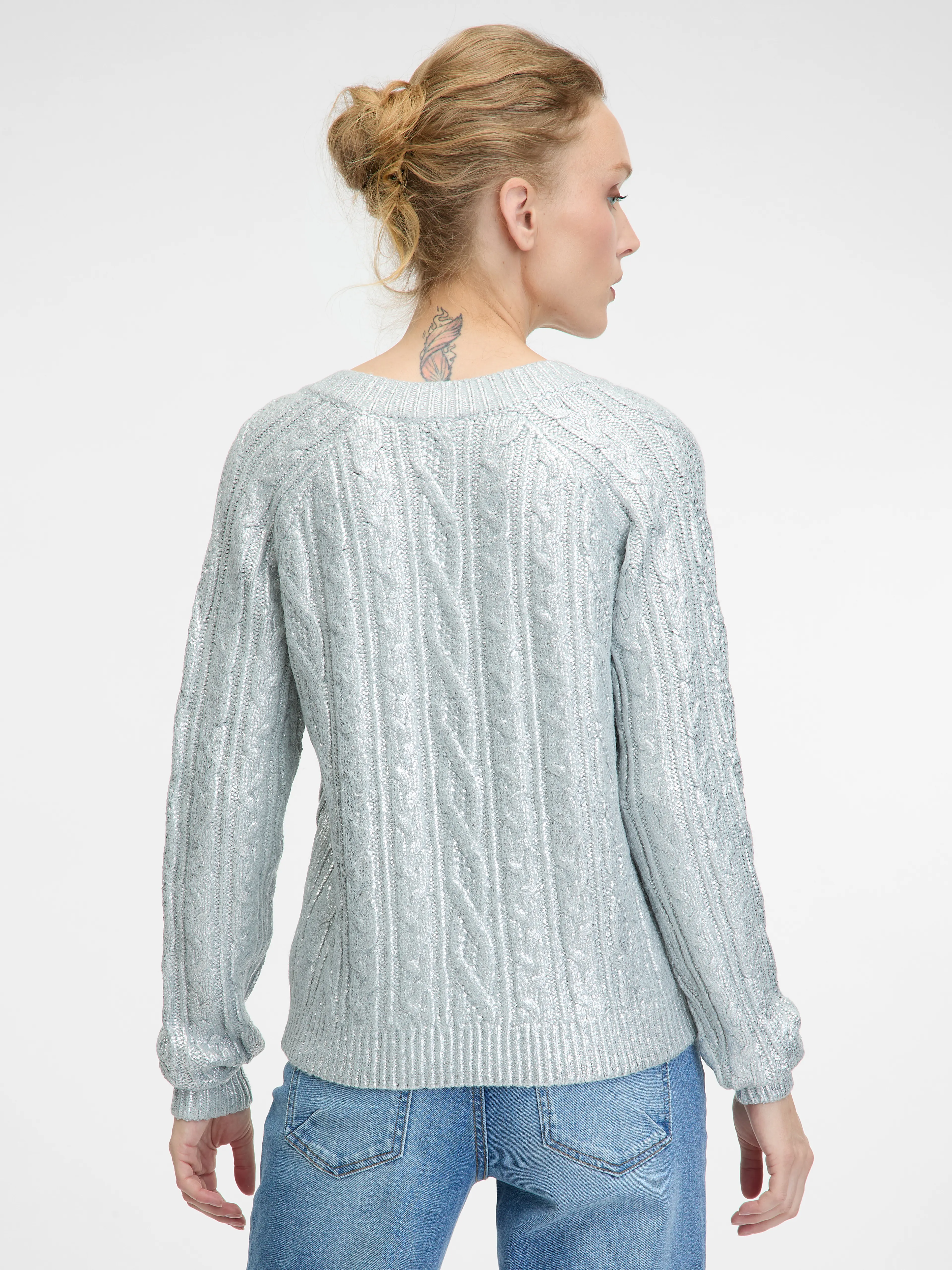 Graues Damen-Kurzarm-T-Shirt ORSAY