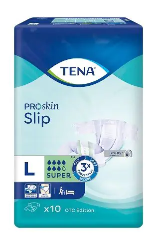 Tena Slip ProSkin Super, Pelene za odrasle, 92-144 cm, L