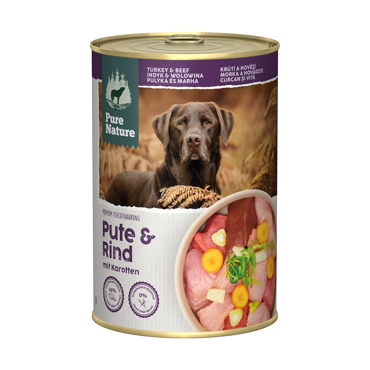 Pure Nature ADULT Pute & Rind mit Karotten kaufen bei ZooRoyal