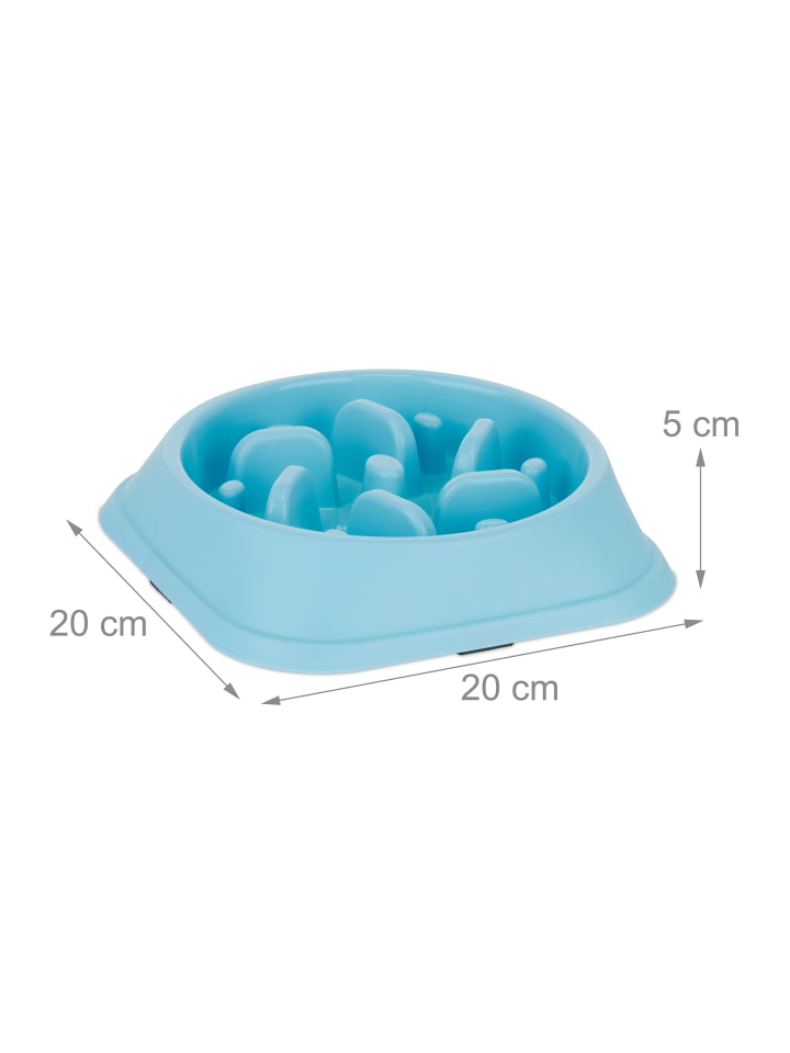 relaxdays Anti Schling Napf in Blau - 500 ml günstig kaufen onesize