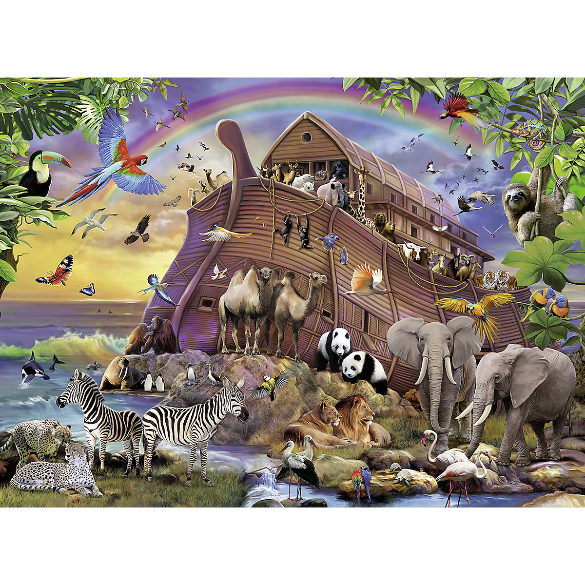 Puzzle, 150 Teile XXL, 49x36 cm, Unterwegs mit der Arche