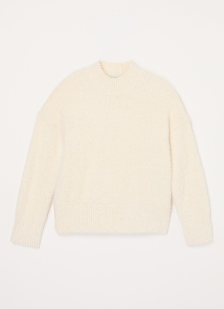Pulover Benetton Chunky Knit cu guler înalt