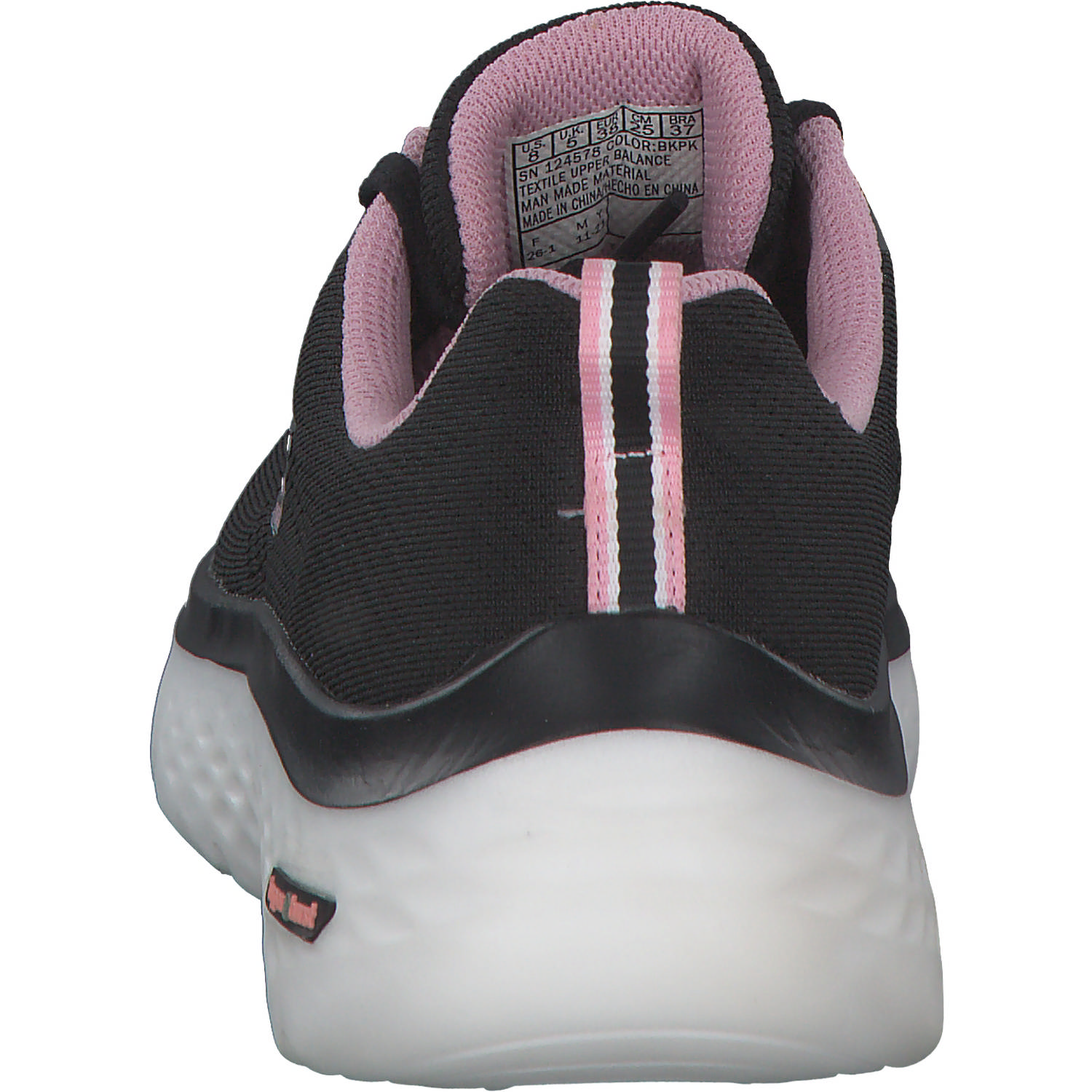 Skechers 124578, Sneakers Low, Damen, black/pink