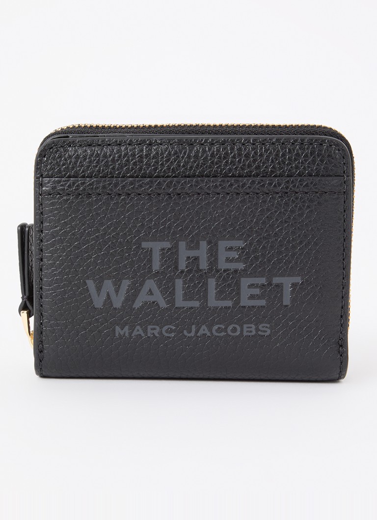 Portofel compact din piele Marc Jacobs cu logo