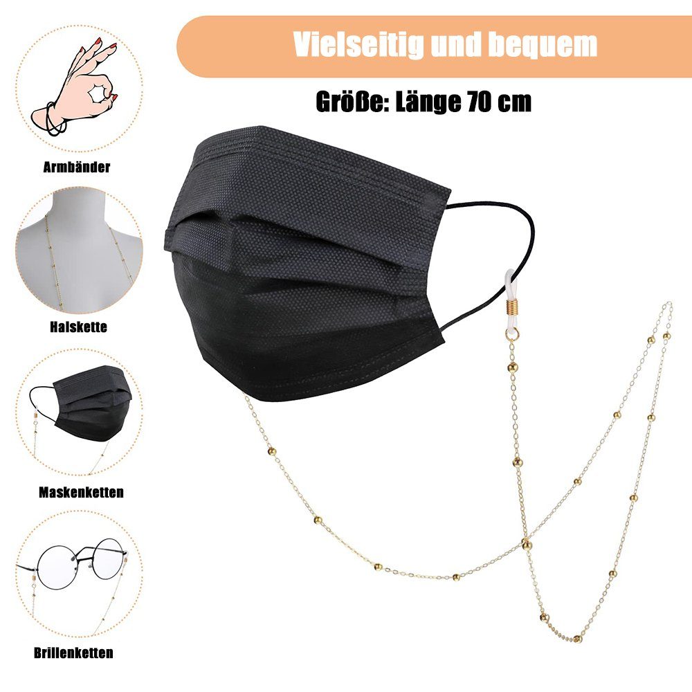 Sarfly Brillenkette Brillenkette für Damen, 70cm