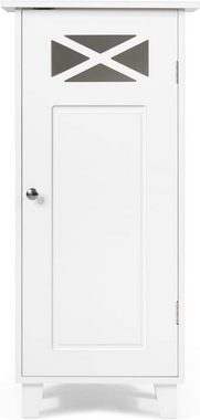 KOMFOTTEU Badkommode Badezimmerschrank, 3 Ebenen, Hochschrank
