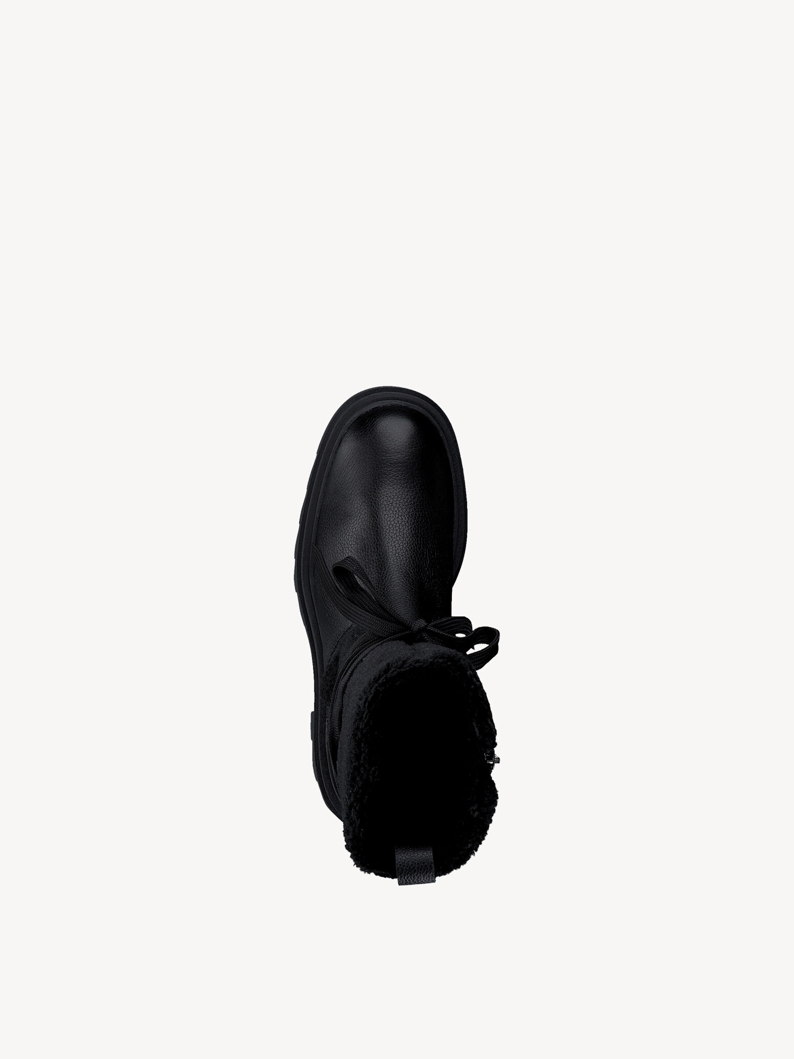 Bottine en cuir - noir doublure chaude