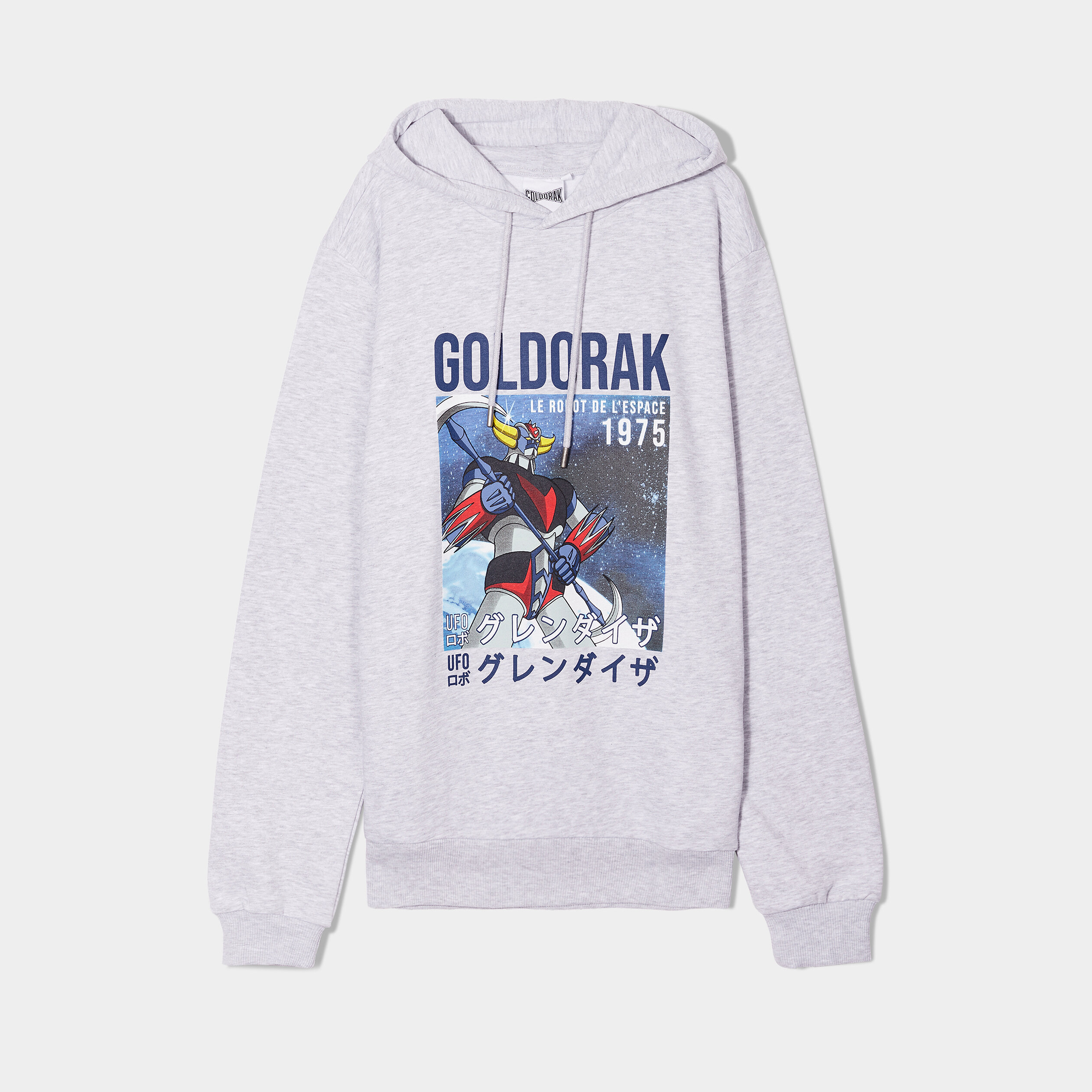 Sweat à capuche hoodie Goldorak gris homme | La Halle