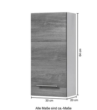 HELD MÖBEL Hängeschrank Trento, verschiedene Ausführungen und Farben Badmöbel, Breite 30 cm, 1 Tür, 2 Einlegeböden, Made in Germany