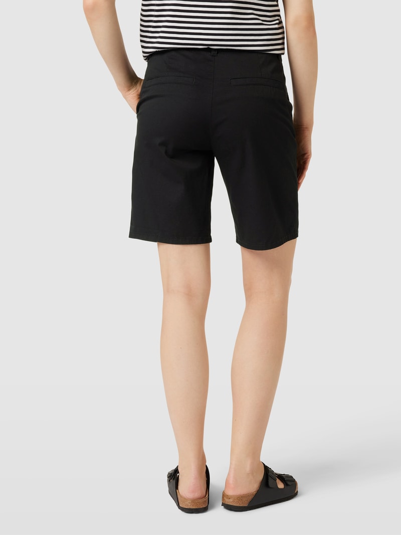 Bermudas mit Eingrifftaschen in schwarz