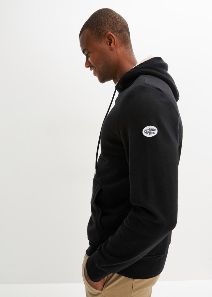 Thermo-Kapuzensweatshirt mit Teddyfutter