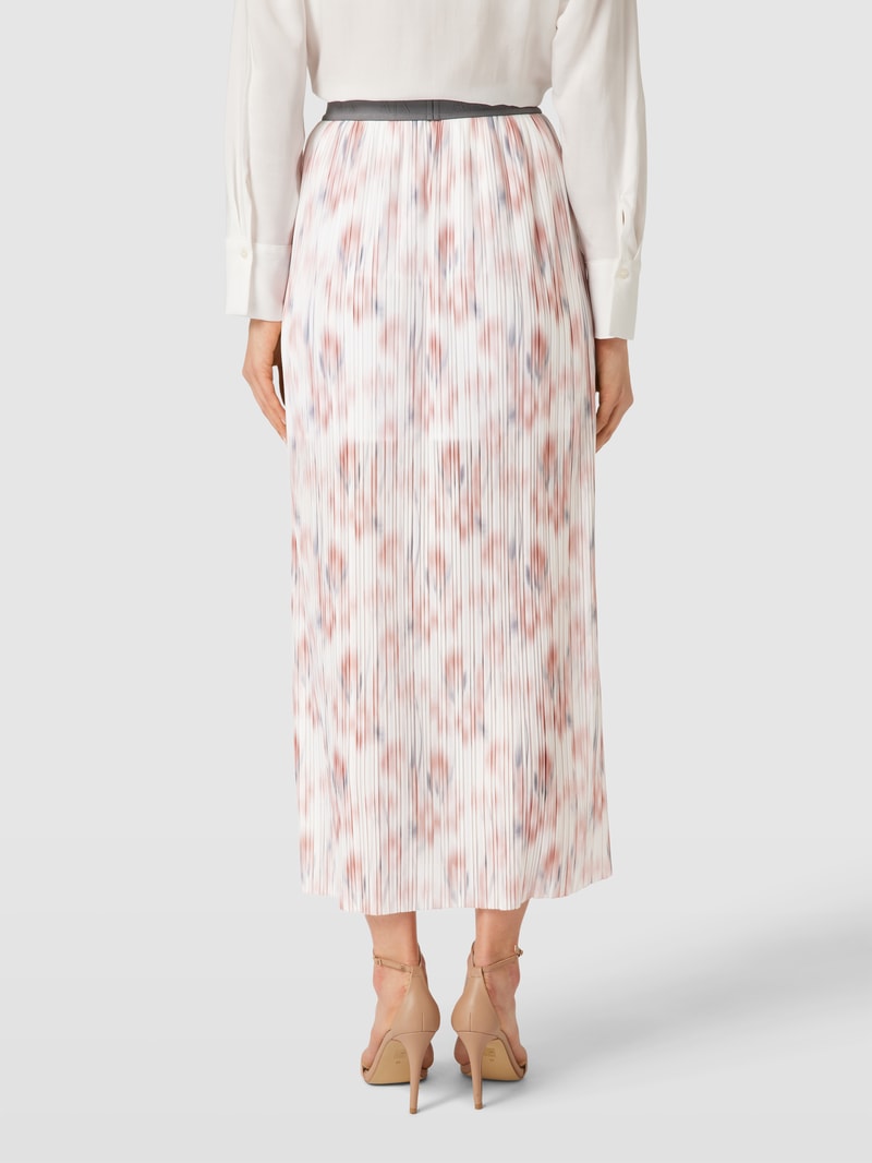 Maxirock mit Allover-Muster in offwhite