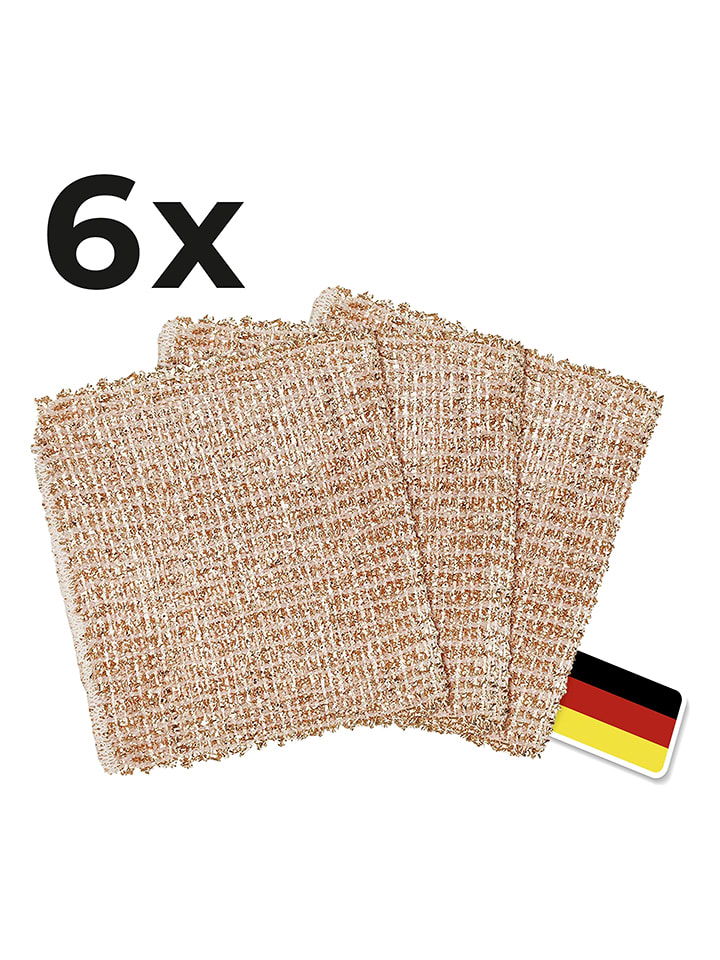 Wenko 6er-Set: Waschlappen in Beige - (B)16 x (T)13 cm günstig kaufen onesize