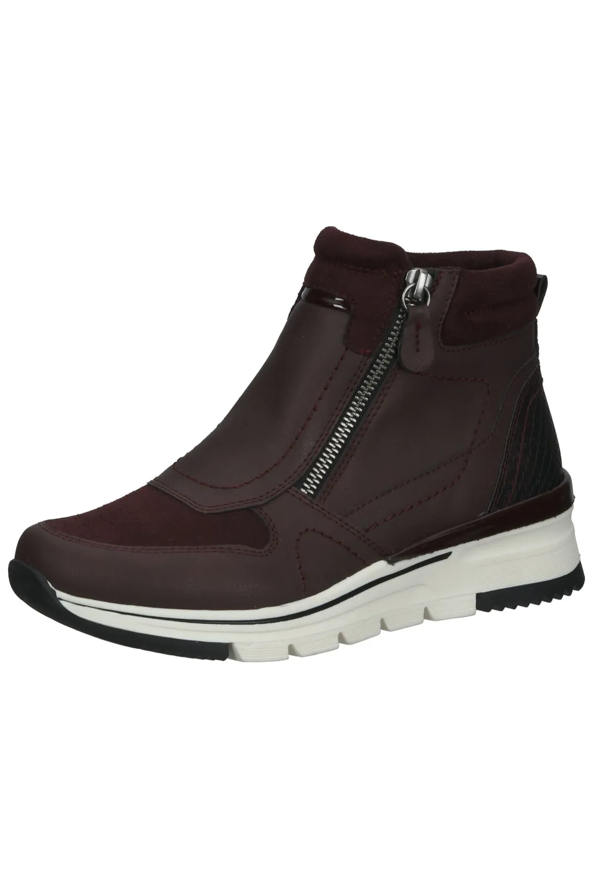 Bama  Stiefelette - Rot - Flacher Absatz