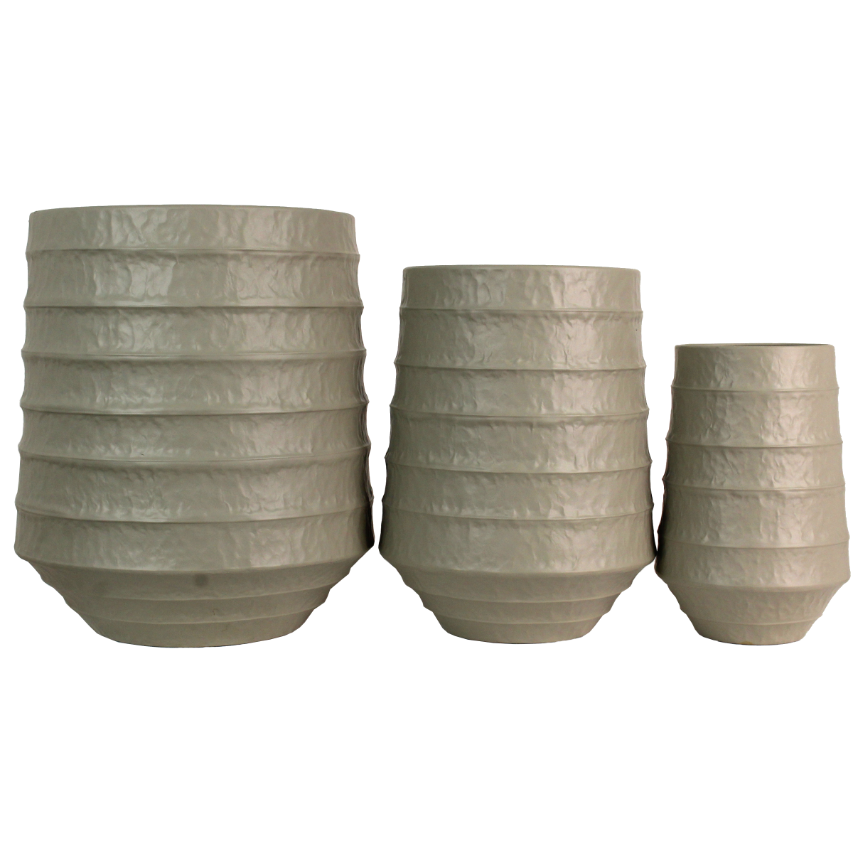 Trendhopper Pflanzentopf 3er Set Ribble Elfenbein
