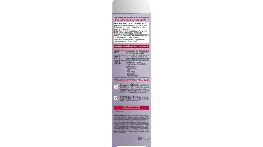 L'Oréal Paris Revitalift Filler Augencreme 30 ml