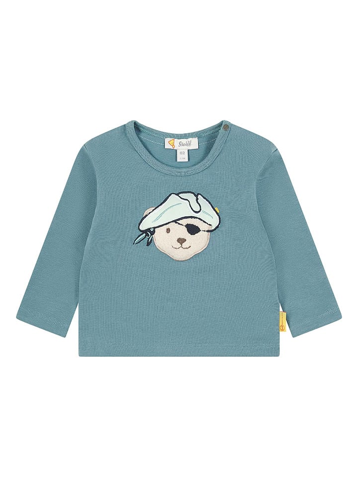 Steiff Longsleeve in Türkis günstig kaufen