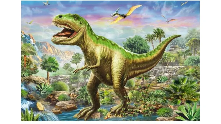 Schmidt Spiele - Puzzle - Abenteuer mit den Dinosauriern, 48 Teile