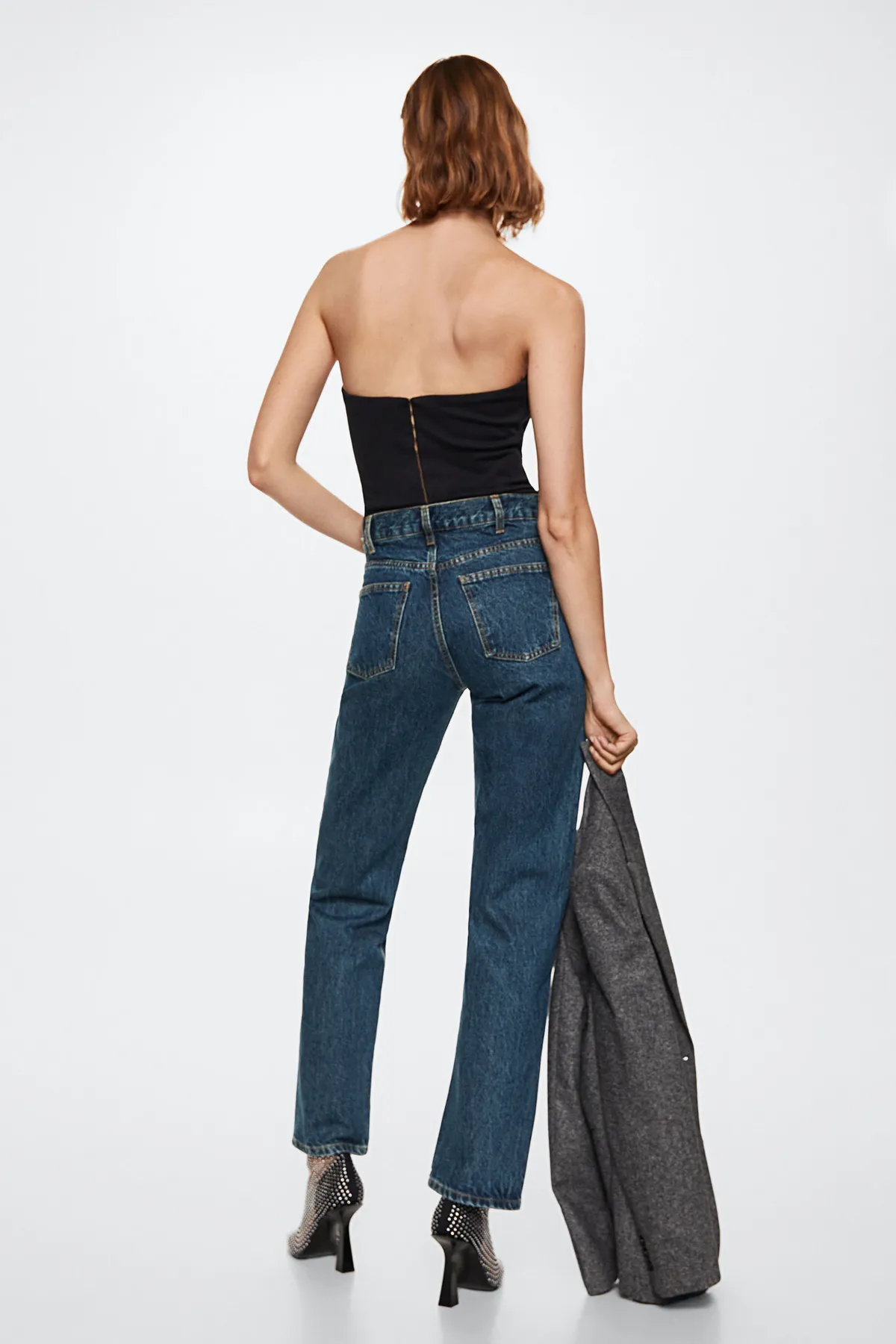 MANGO  37007762 Jeans Dunkel Vintage Blau