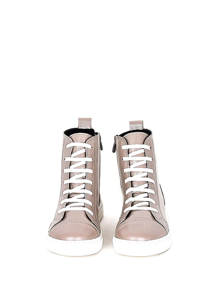 Noosy Leder-Sneakers in Beige günstig kaufen 41