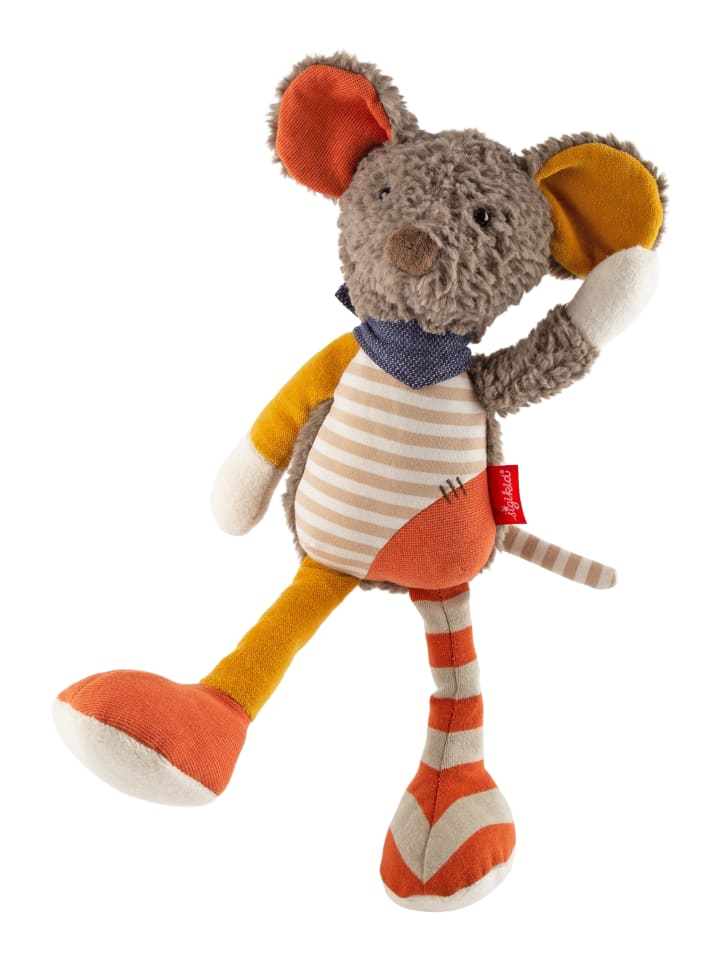 Sigikid Kuscheltier Maus Patchwork Sweety in grau/orange/gelb günstig kaufen onesize