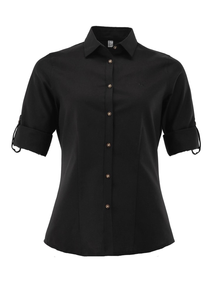 OS-Trachten Trachtenbluse Ximora in schwarz günstig kaufen