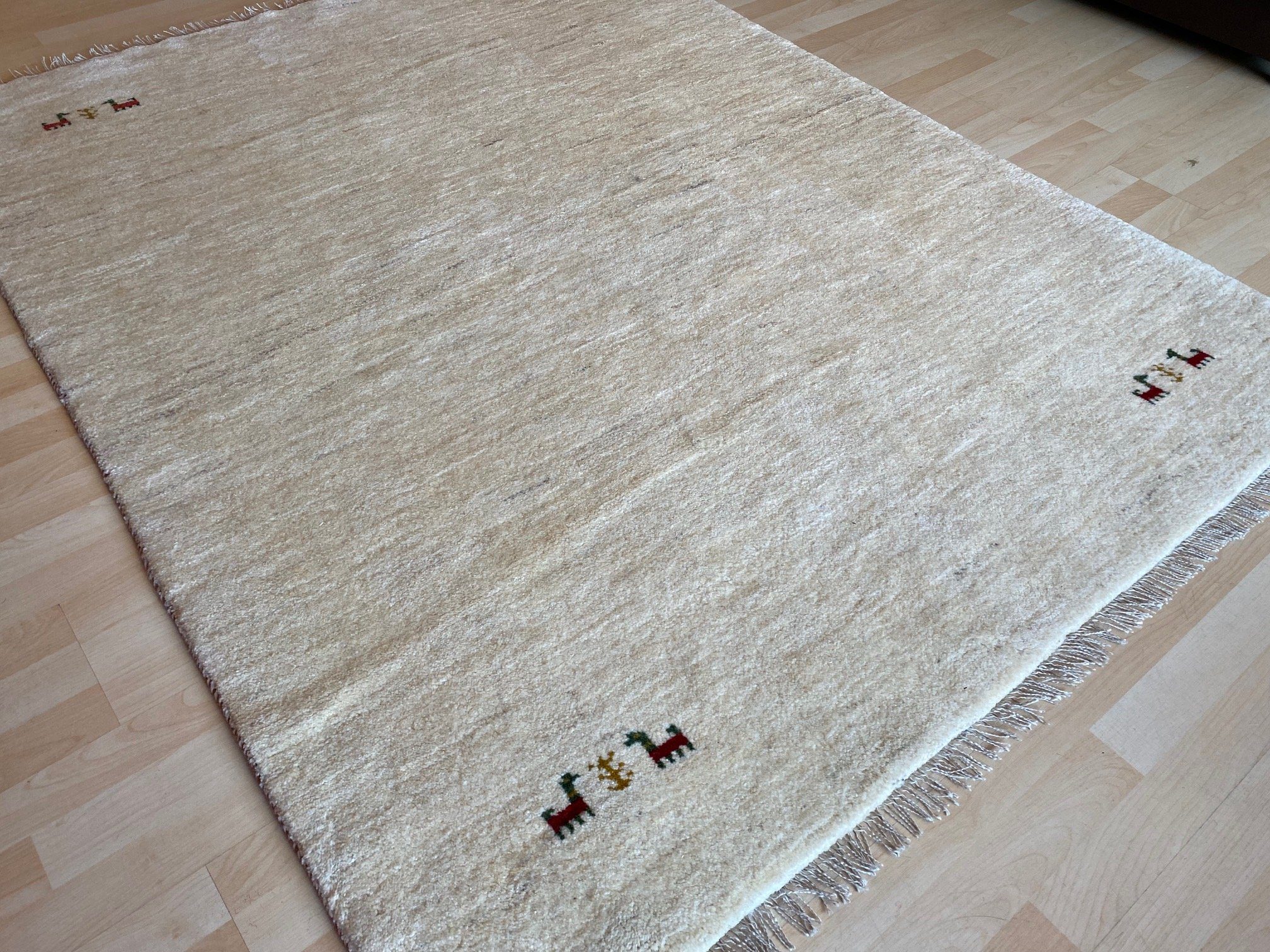 Orientteppich Original Perserteppich Perser Gabbeh Teppich 200x154 Handgeknüpft, Morgenlandbazar, Handgeknüpft mit Echtheitszertifikat